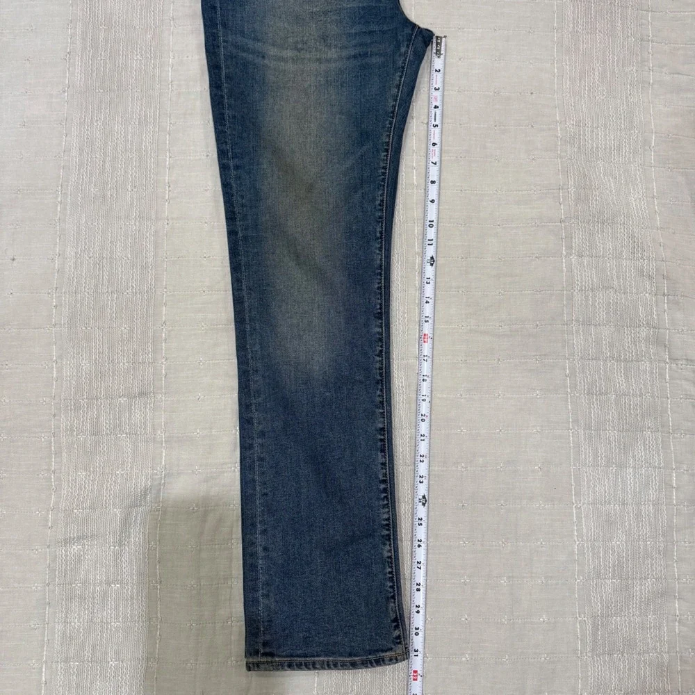 Abercrombie & Fitch Slim Straight Jeans Mens 33x32 Medium Wash A&F Stretch Blue‎